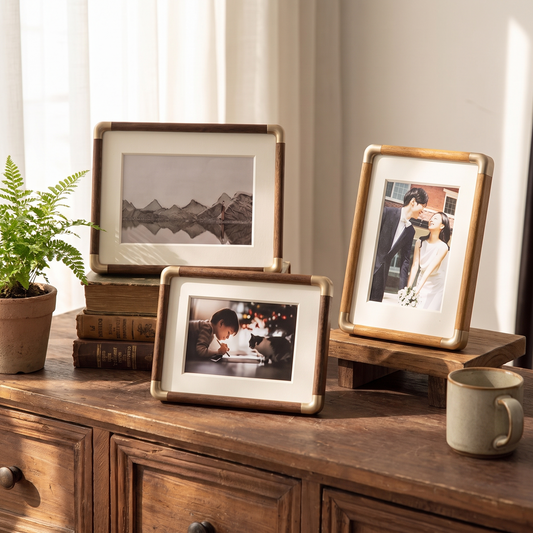 Brooks Tabletop Photo Frame in a home setting