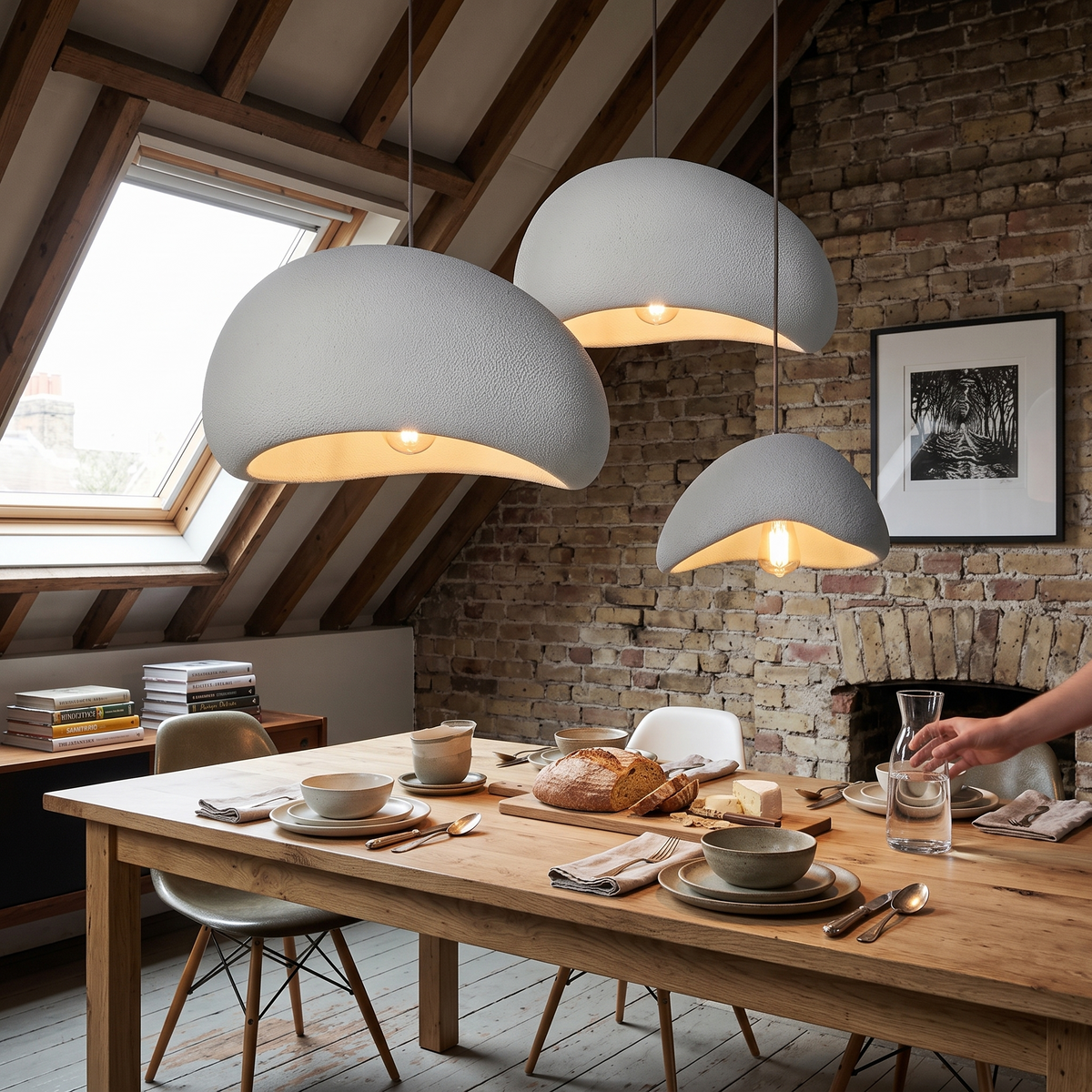 Zenith Glow LED chandelier in a room