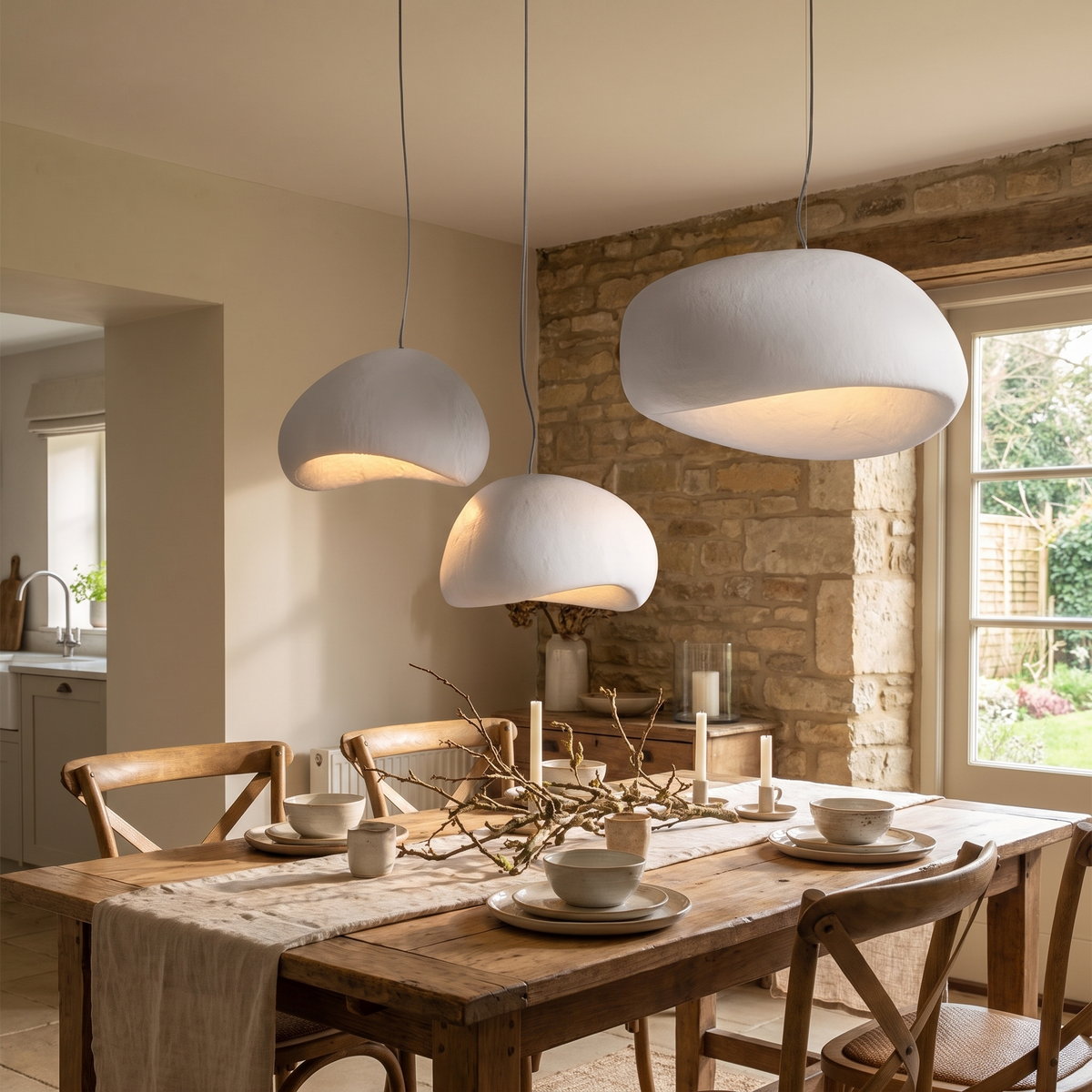Zenith Glow LED chandelier in a room